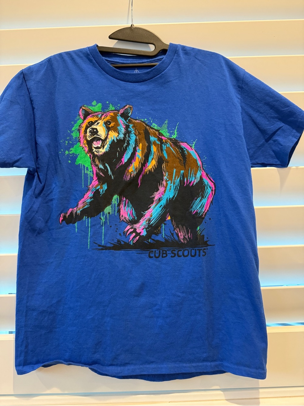Boy Scouts of America - Cub Scouts Youth XL Blue Bear Graphic Tee